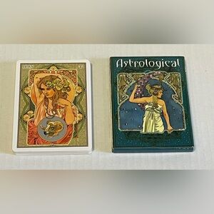 Art Nouveau Astrological Oracle Divination Tarot Card Deck Lunaea Weatherstone
